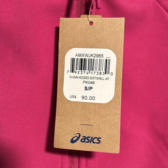 NWT ASICS pink hooded soft shell jacket - Picture 2 of 7